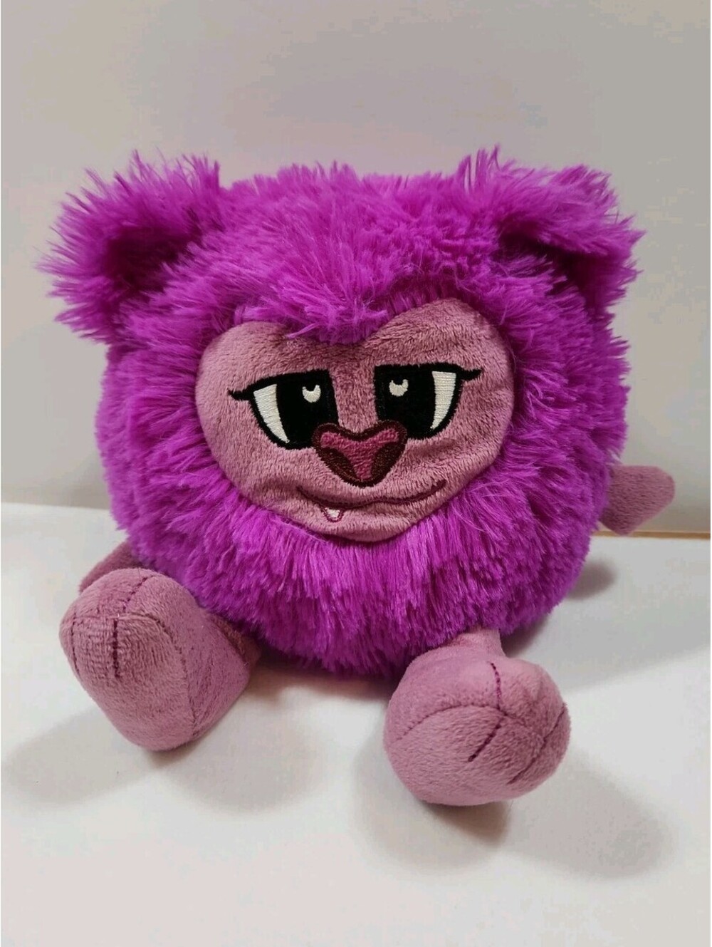 Purple monster plushie Stuffed Toy. Approx 7" Standing